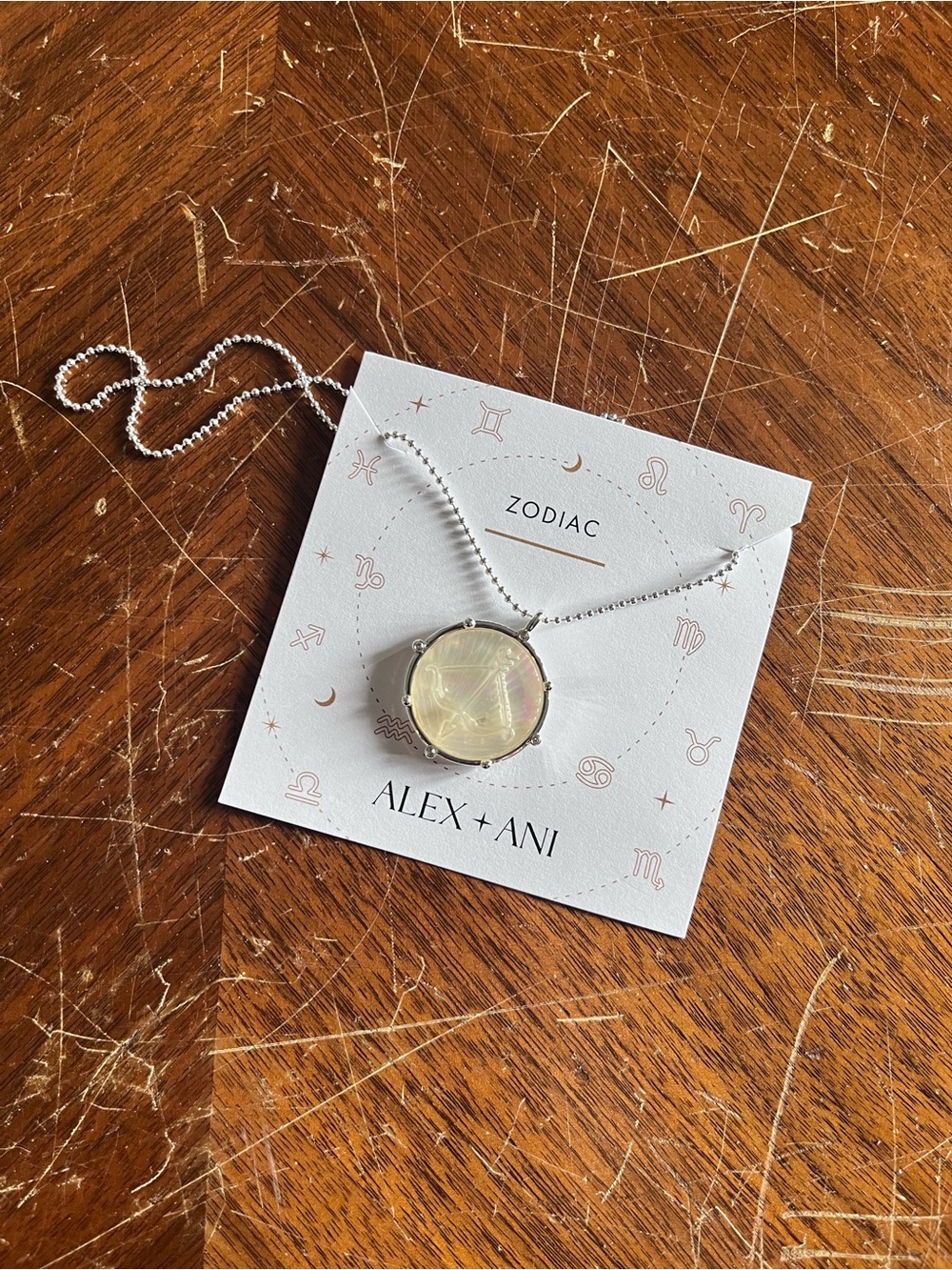 ALEX AND ANI Zodiac Pendant Necklace in Silver